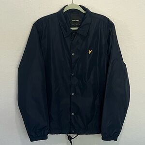 Lyle & Scott Button Up Jacket Navy Blue Men’s Size Large